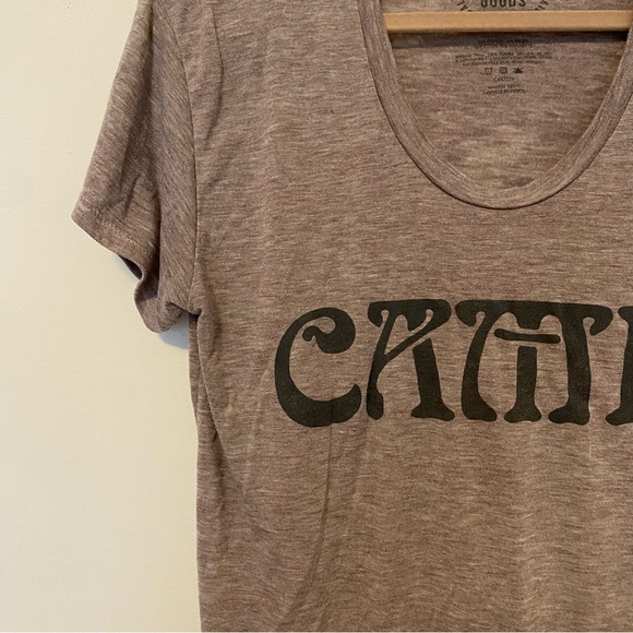 Camp Brand Goods | Short Sleeve Tee | Women’s L | Taupe - Picture 3 of 4
